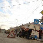 На новые знаки пешеходного перехода в Карпинске истратили 186 тысяч рублей