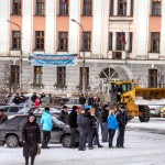 К протестующим автомобилистам из мэрии Краснотурьинска никто не вышел (ВИДЕО)