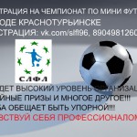 Карпинцев приглашают на Чемпионат и Кубок Лиги по мини-футболу в Краснотурьинск