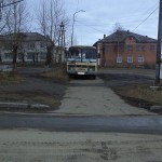 Водитель припарковавший неправильно автобус получил штраф