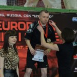 Александр Андреев получает золото. Фото предоставил Александр Андреев.