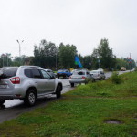 Колонна машин десантников проехала по улицам Карпинска