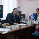 На приеме с министром Бидонько были глава Андрей Клопов и руководитель местного отделения "ЕР" Николай Индиков