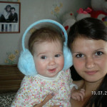Ирина Спицина и ее дочка Валерия, которой 2 годика.