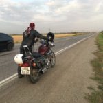 Мотоциклист-путешественник у Карпинска попал в аварию