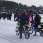 Ледовую трассу испробовали и мотоциклисты